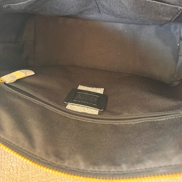 Coach Black Leather with Diary Embroidery Tote Bag - Picture 3 of 7